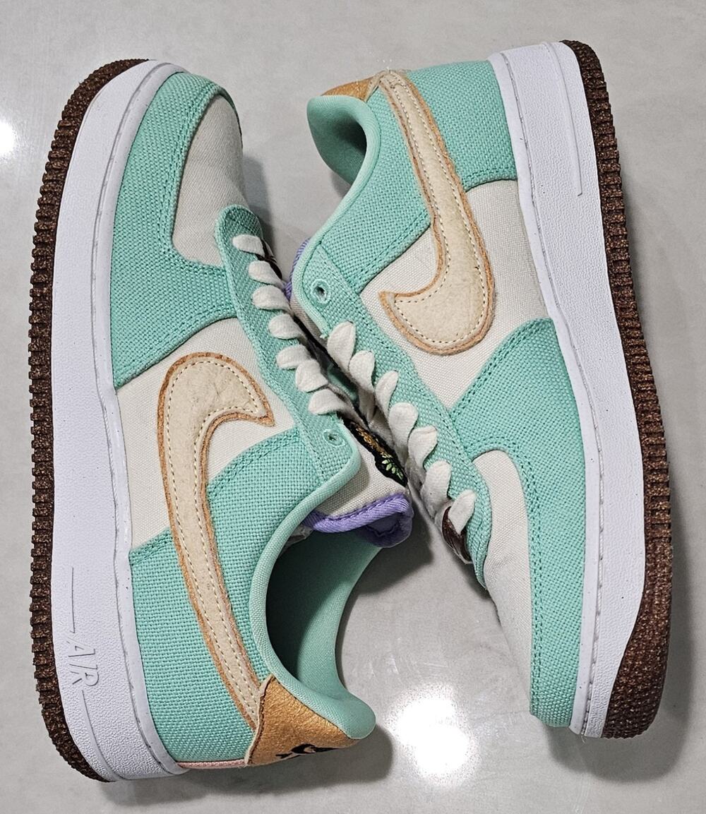 Nike Air Force 1 07 LX Happy Pineapple Green Glow Women's Size 8.5 CZ0268-300